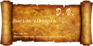 Darida Viktória névjegykártya